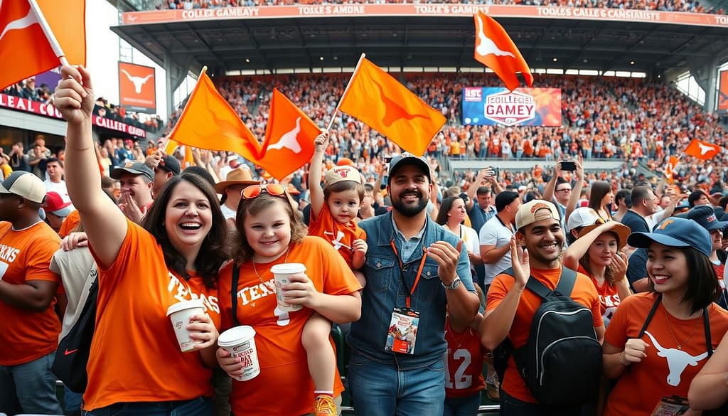 Texas fan experience at College GameDay Texas fan experience at College GameDay