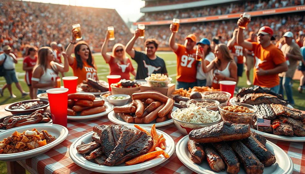 Texas football experience food and barbecue Texas football experience food and barbecue