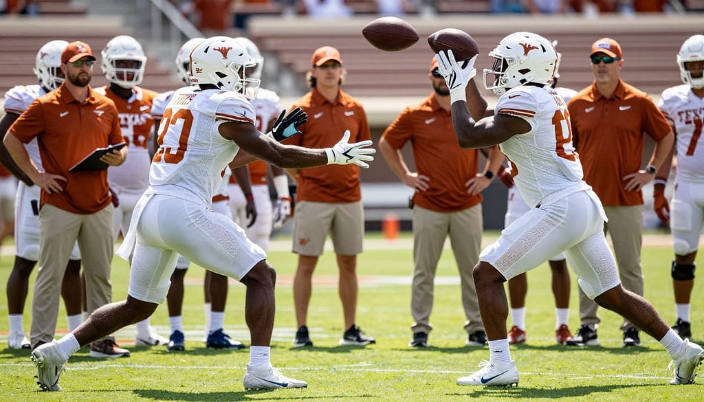 Texas receivers catch consistency Texas receivers catch consistency