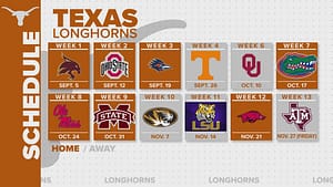 Texas Longhorns 2026 Schedule