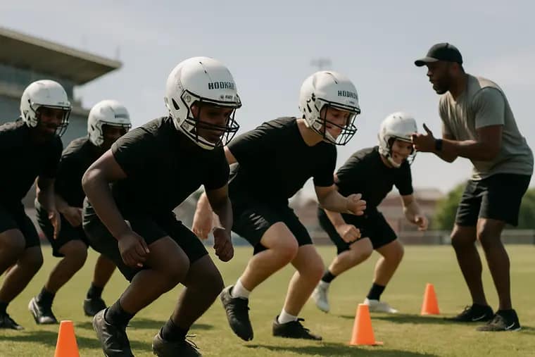 Players from a Texas college program running onto the field before kickoff